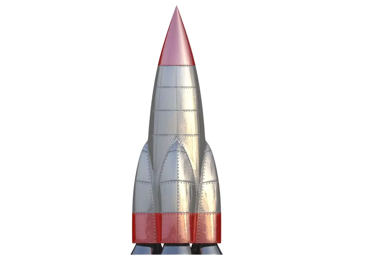 Retro Rocket 3D model