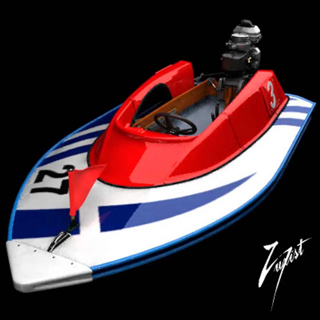 Motorboat 3D model purchase