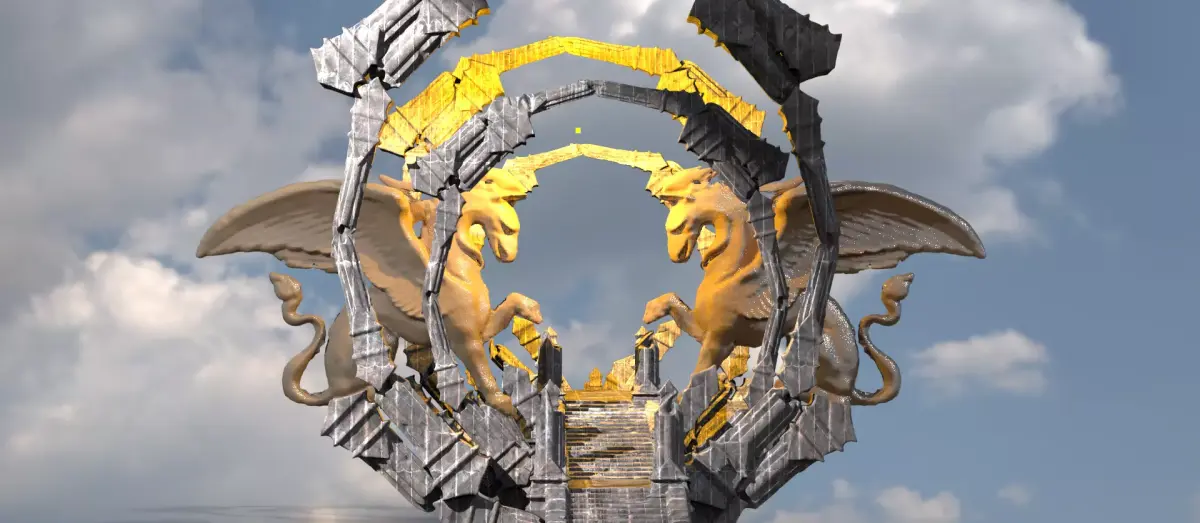 Zeus Pegasus rings 3D model