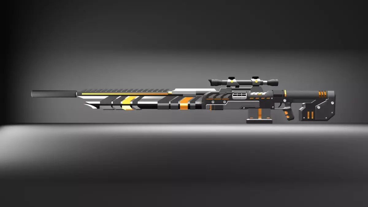 Sniper Rifle - SHARK -GAME READY Free low-poly 3D model