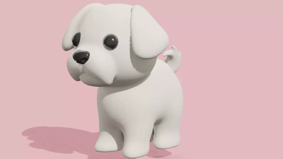 Cute Maltese dog   3D model