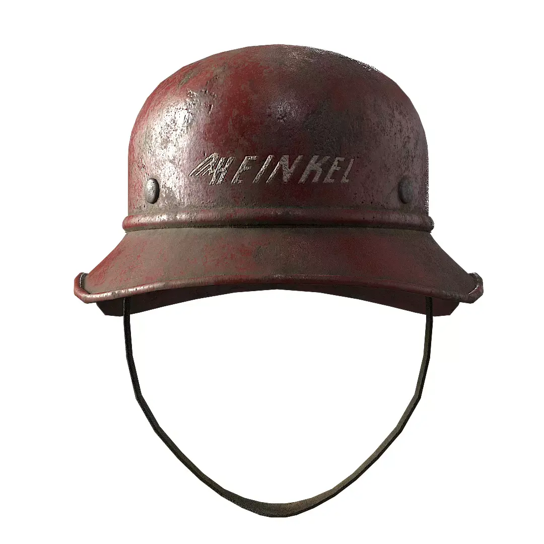 German Heinkel Helmet Low-poly 3D model