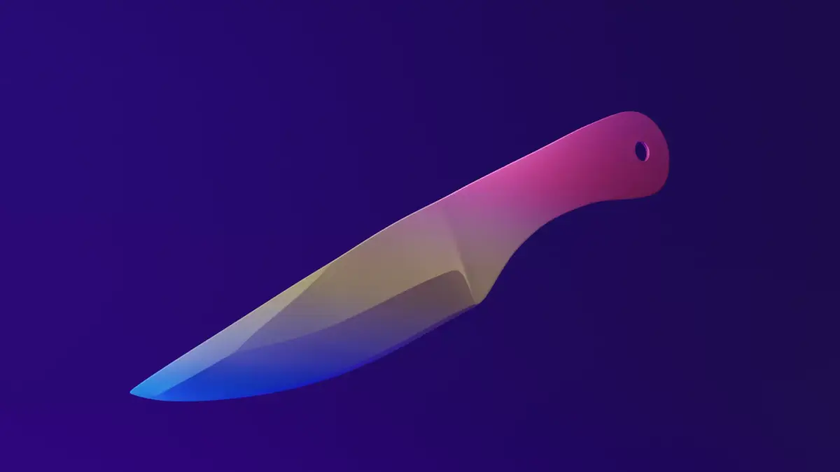 Throwing knives 3D model