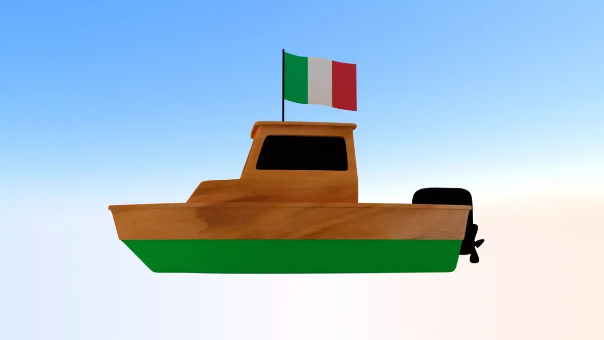 Italy Fishing Boat 3D model