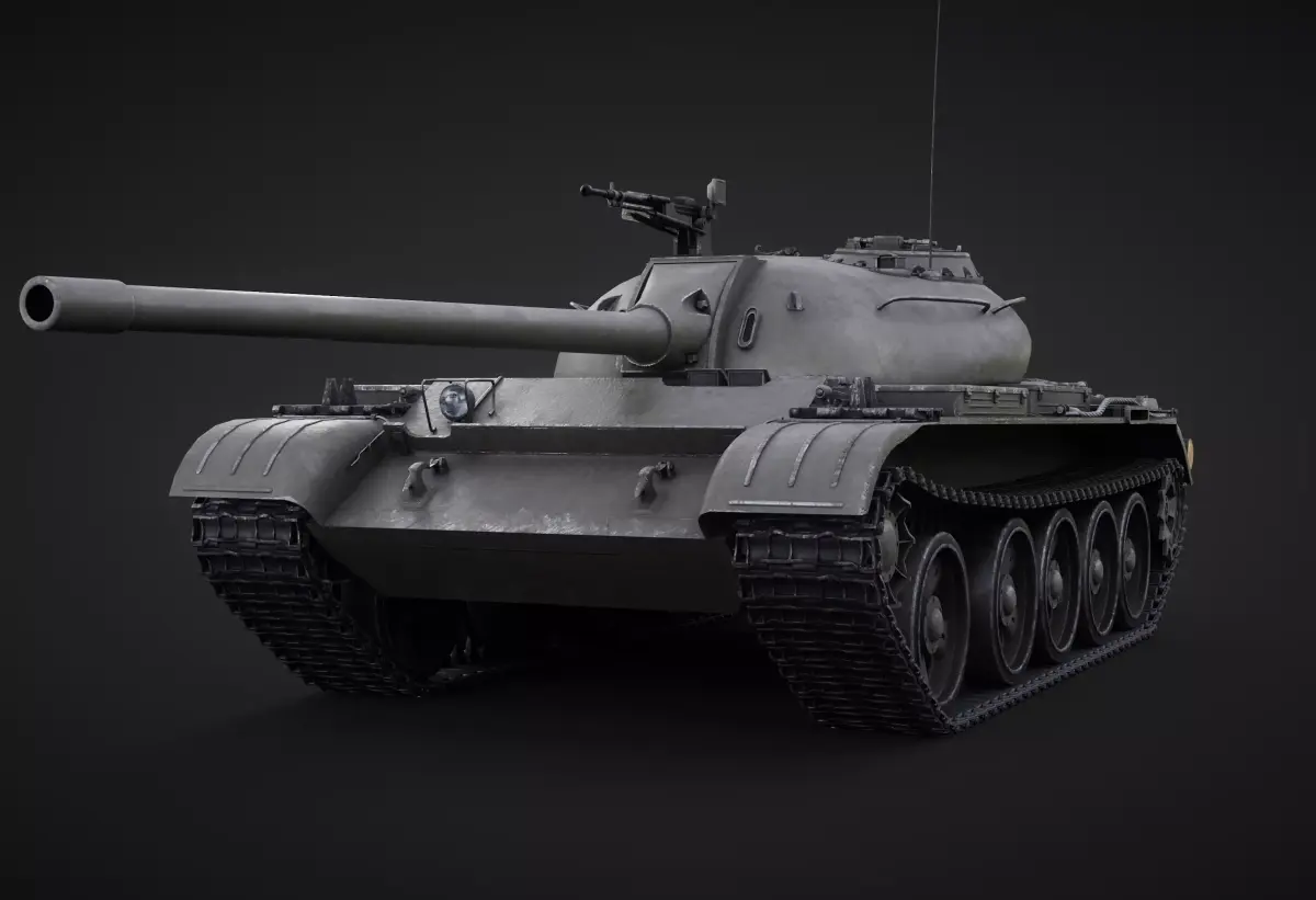 T-54 Game Ready Low-poly 3D model