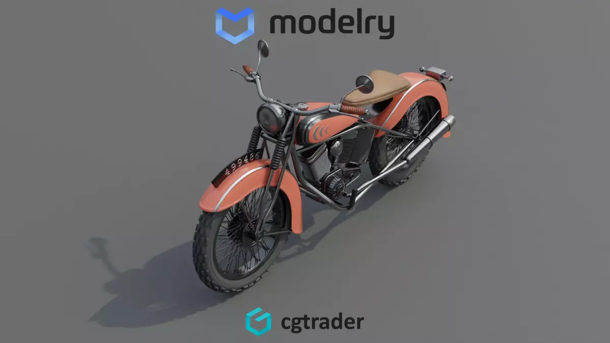 Motorcycle 3D model 3