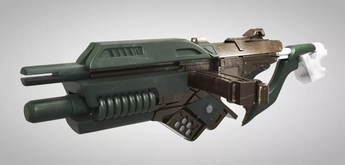 Sci-Fi Weapon 01 Low-poly 3D model
