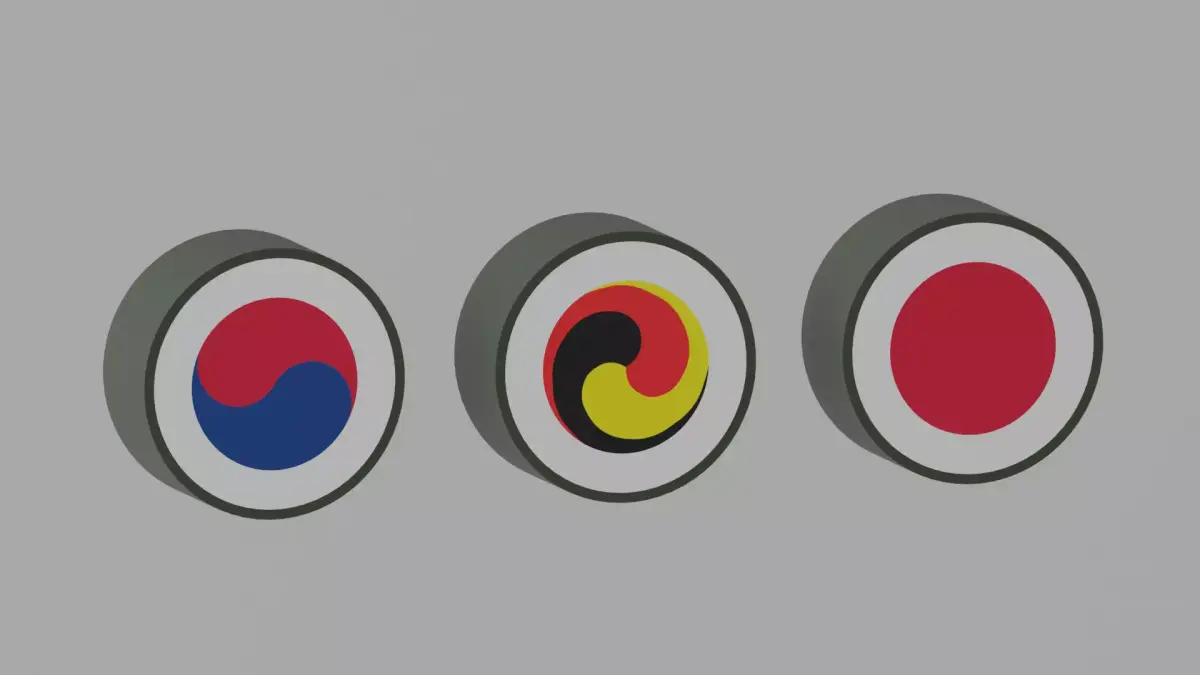 Cartoon Sushi and Gimbap 3D model