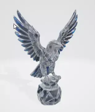 Stone Bird 3D Model Realistic Decorative Asset 3D model purchase