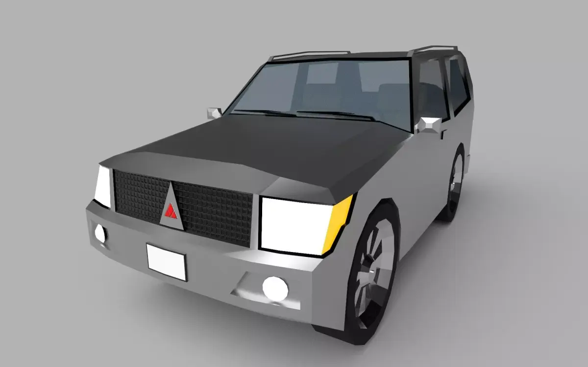 Low Poly SUV Low-poly 3D model