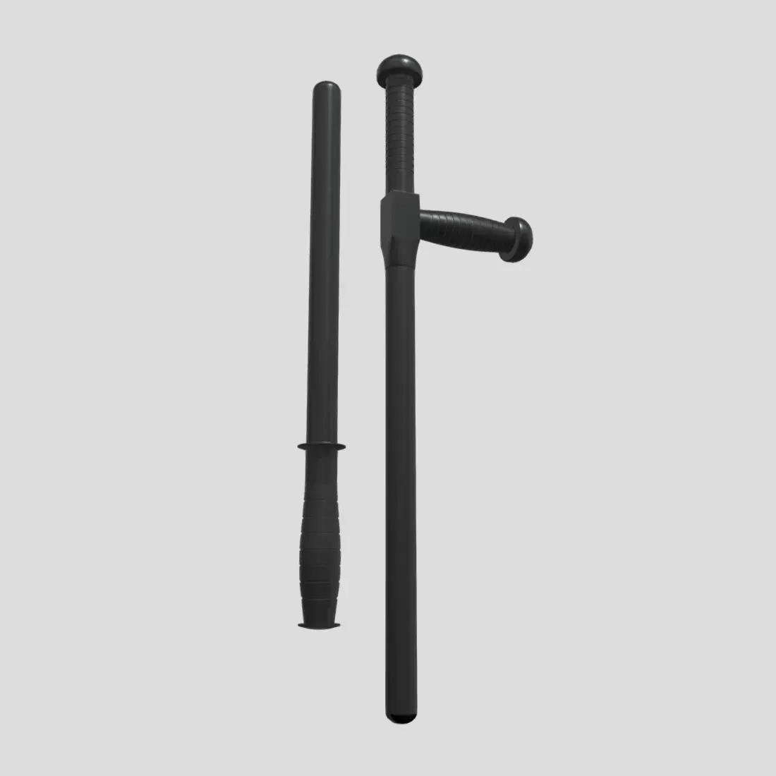 Police Baton Pack Low-poly 3D model