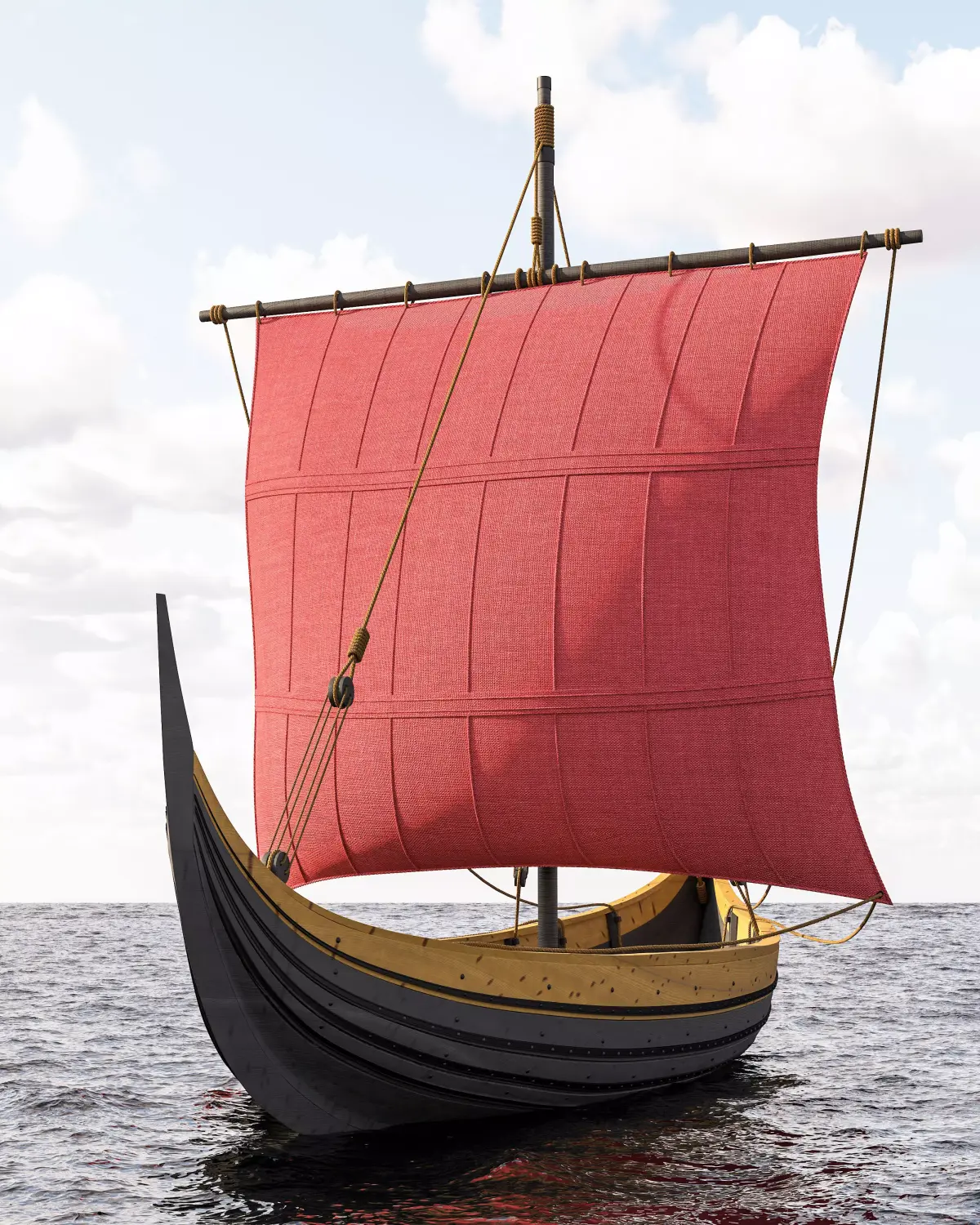 Viking Trader - Skuldelev 3 3D model