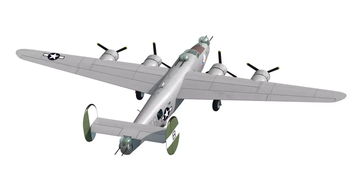 B-24J Liberator 3D model