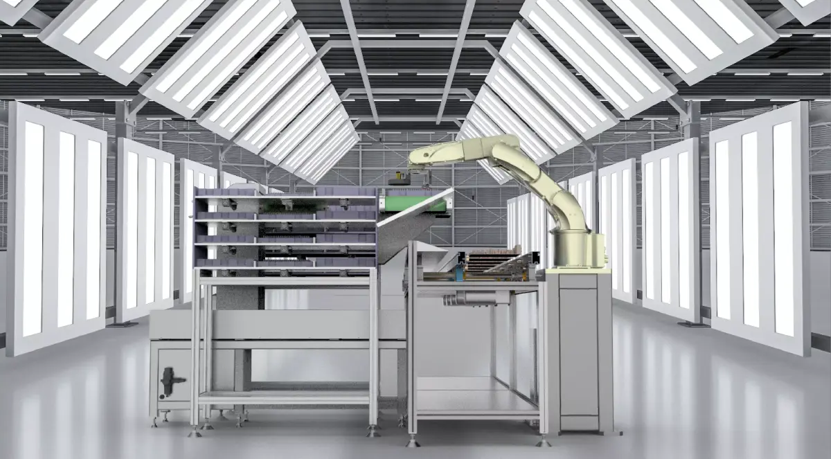 Automatic memory module assembly machine 3D model