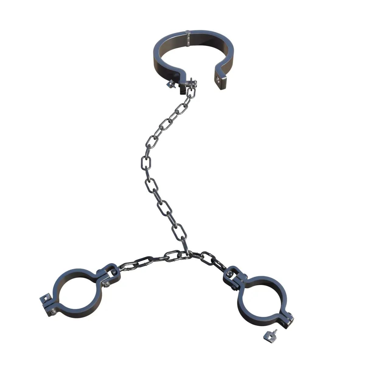 Legs Hand And Neck Steel Shackles Low-poly 3D model