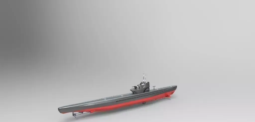 U Boat submarine Free 3D model