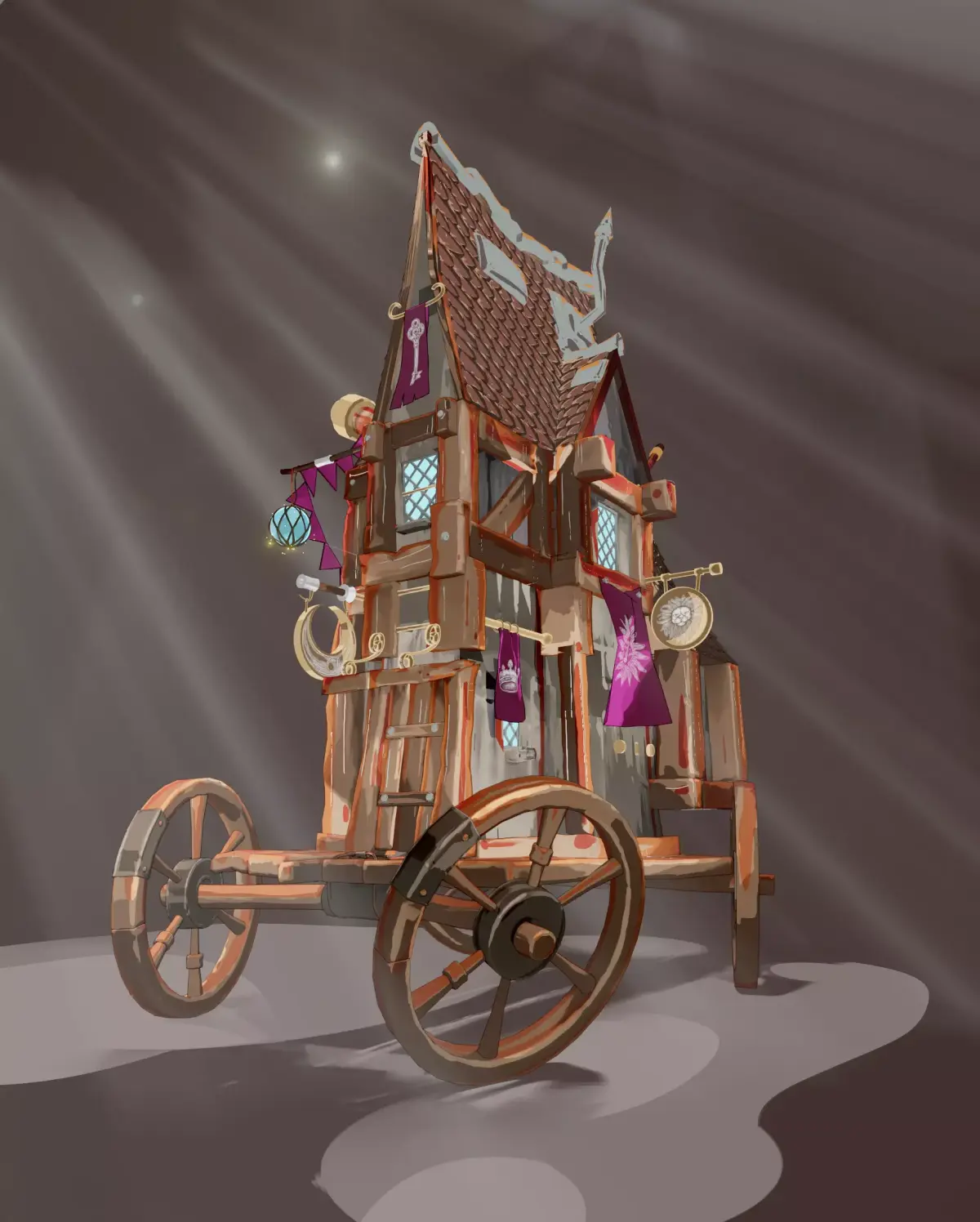 Stylized shop 3D model