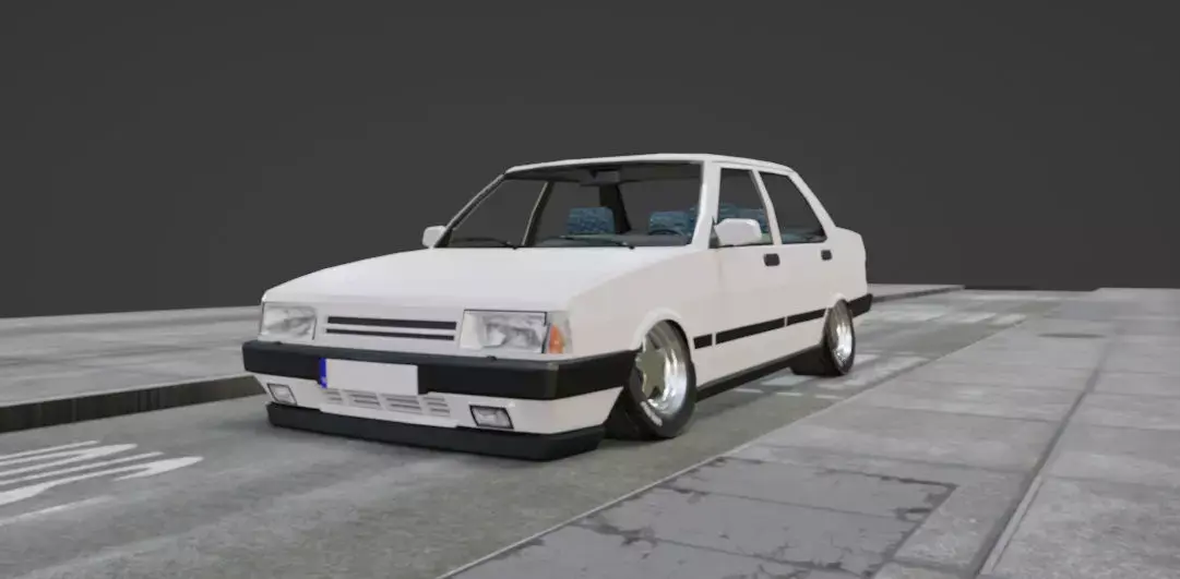 Dogan Slx  Low Poly Car Low-poly 3D model