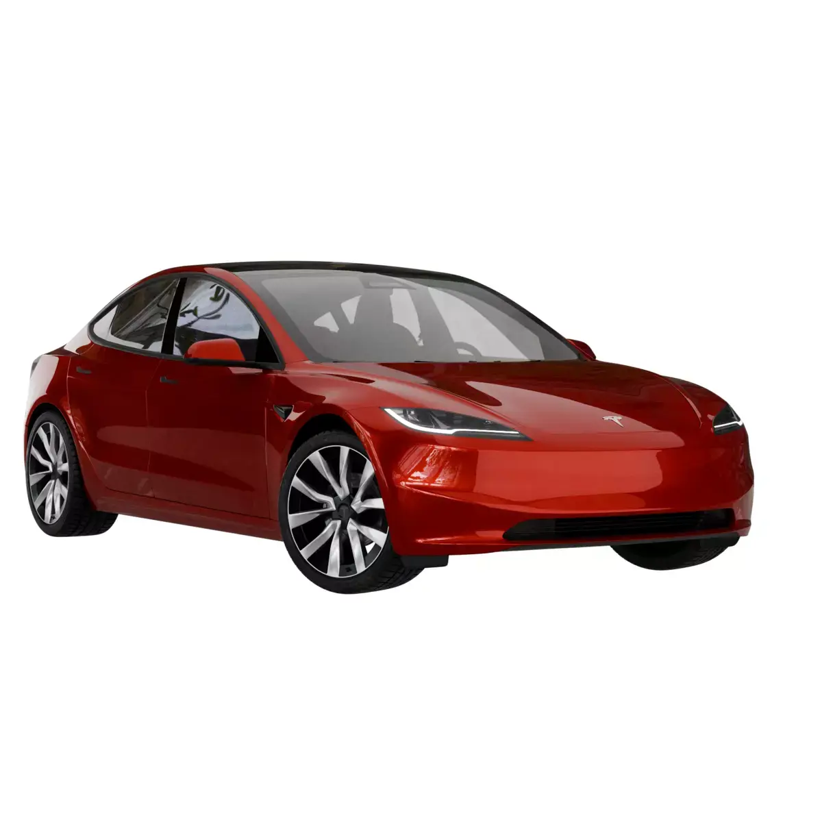 Tesla Model 3 2024 Free low-poly 3D model
