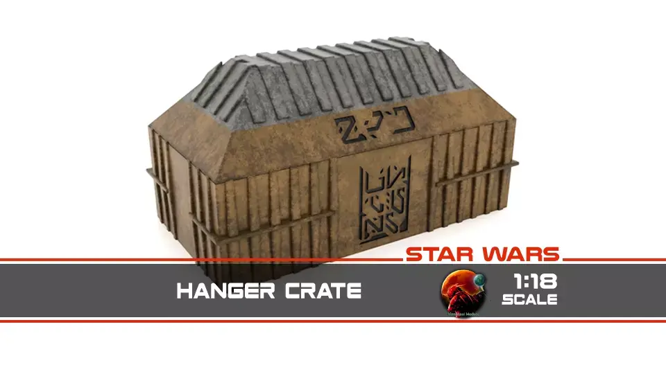 Hangar Crate 1-18 Scale Kenner Hasbro 3D print model