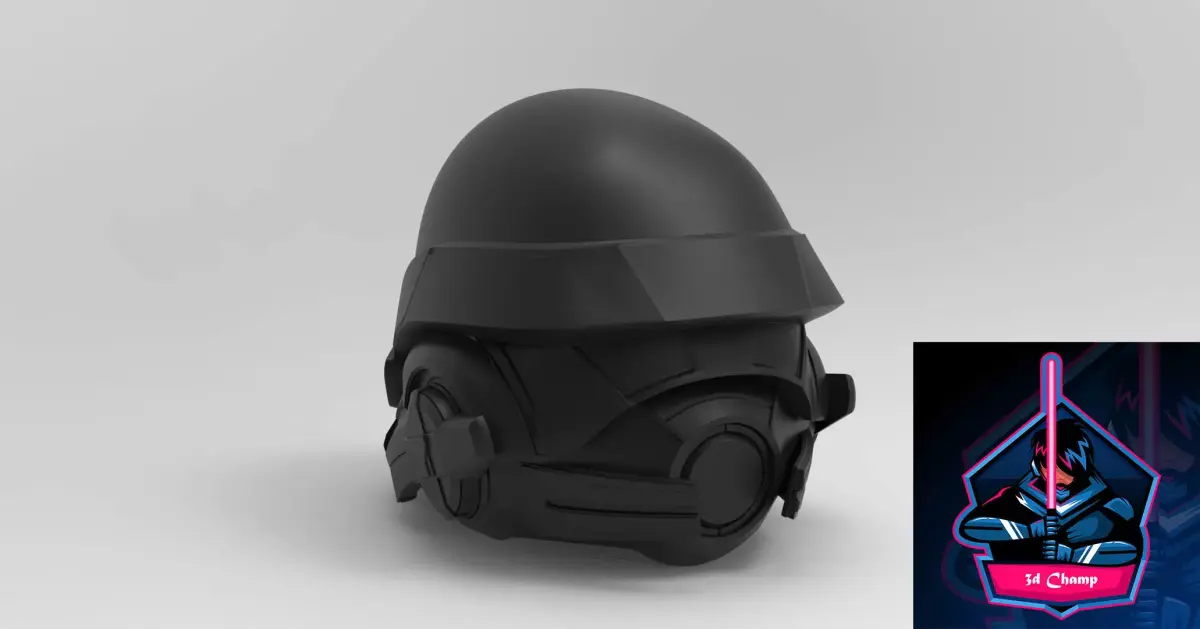 Mass Effect Ryder helmet ready to 3d printing 3D model