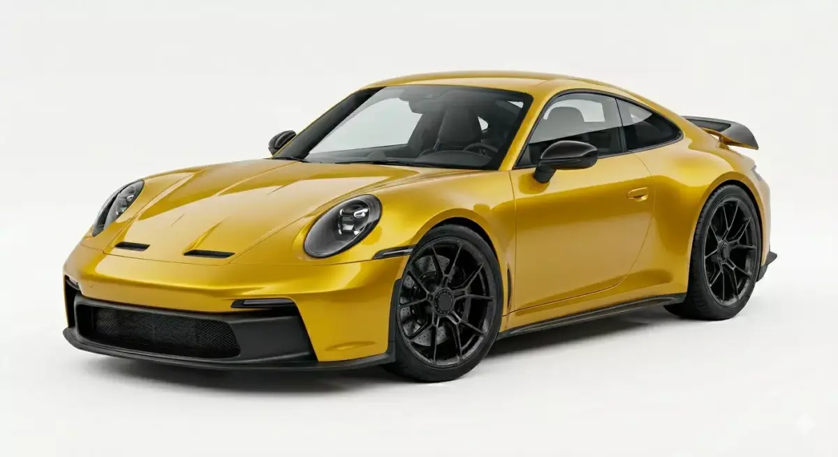 Porsche 911 GT3 Touring Mustard Gold 3D model