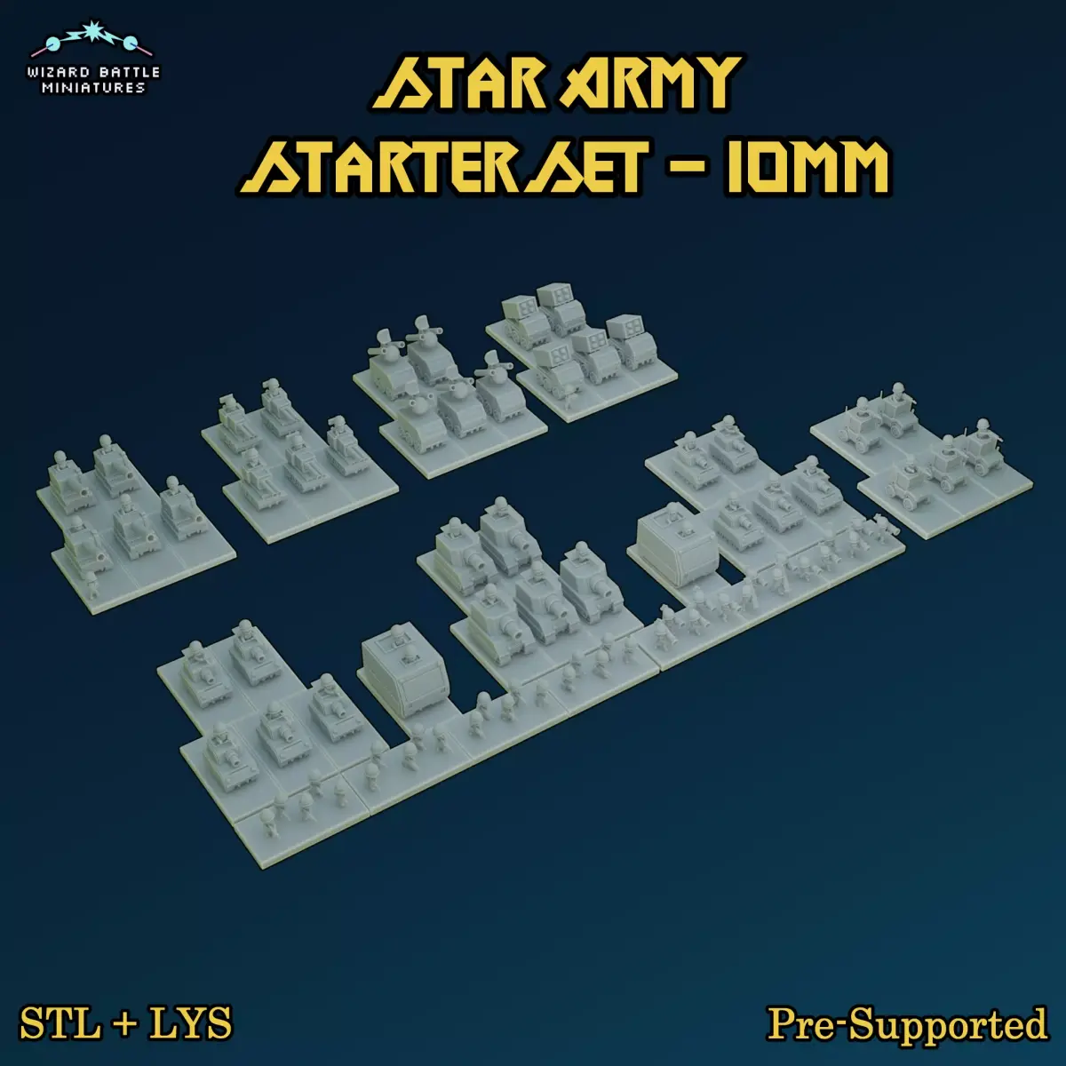 Star Army Starter Set 10mm 3D print model