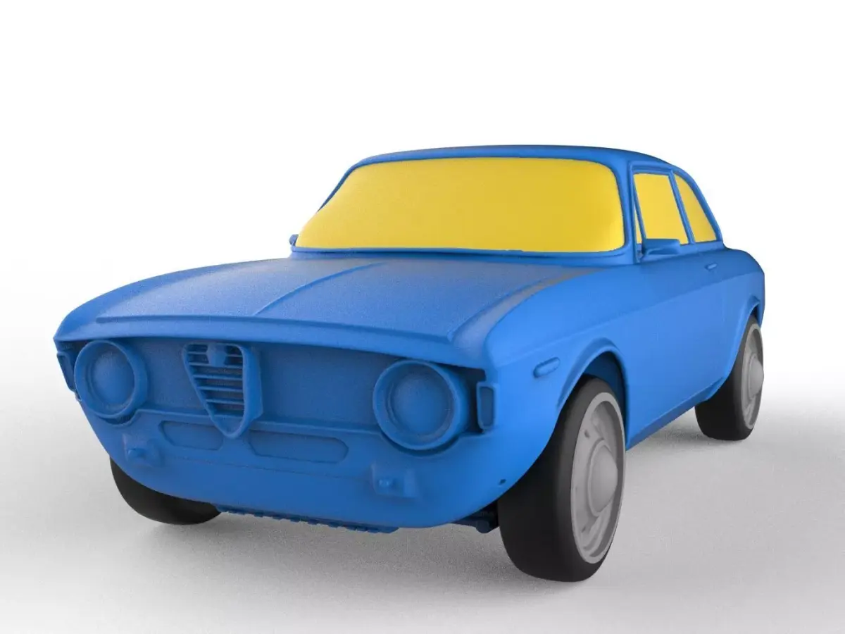 Alfa Romeo 1968 Classic Car 3D print model