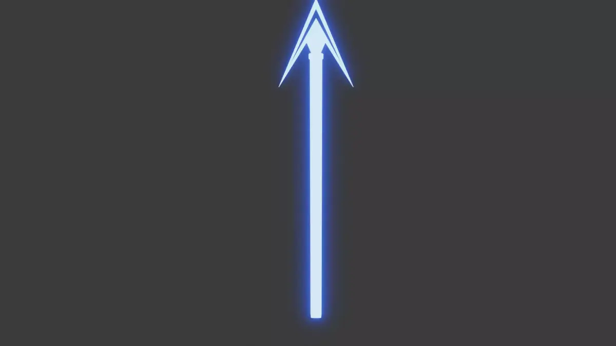 Undynes spear Free low-poly 3D model