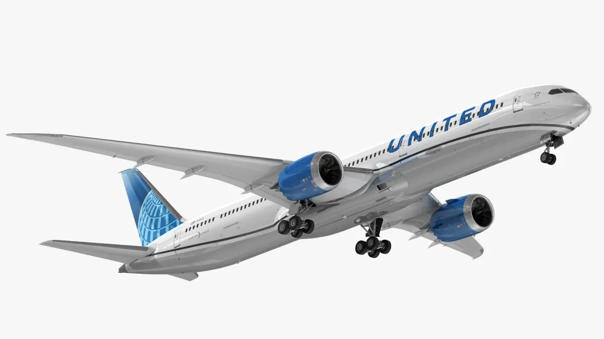 Boeing 787-10 United Airlines 3D model