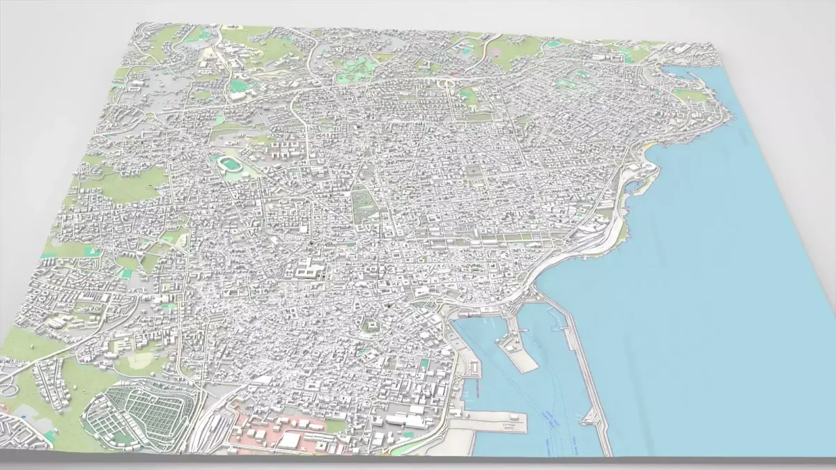 Cityscape Catania Sicily Italy 3D model