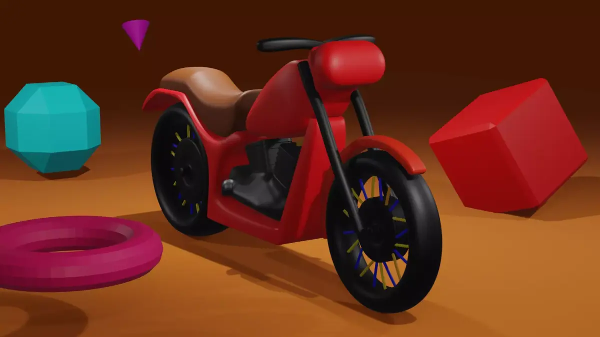 toy motorcycle Free 3D model