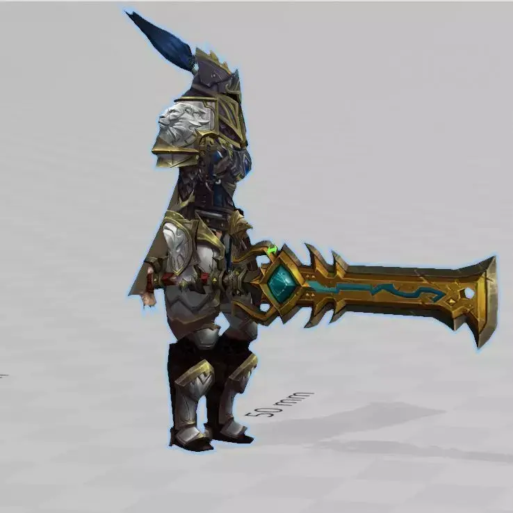 World of Warcraft Alliance Gardien F 3D Print 3D print model