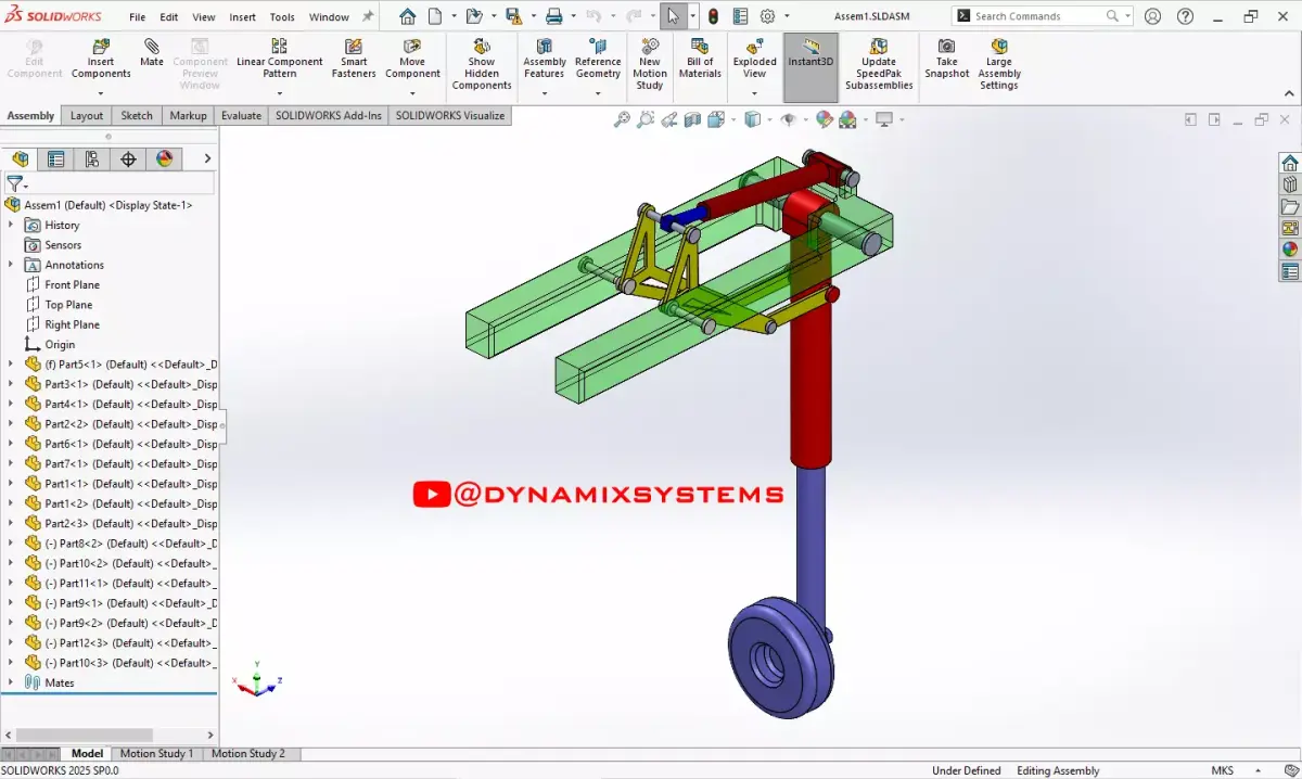 Landing Gear Mechanism Free 3D model