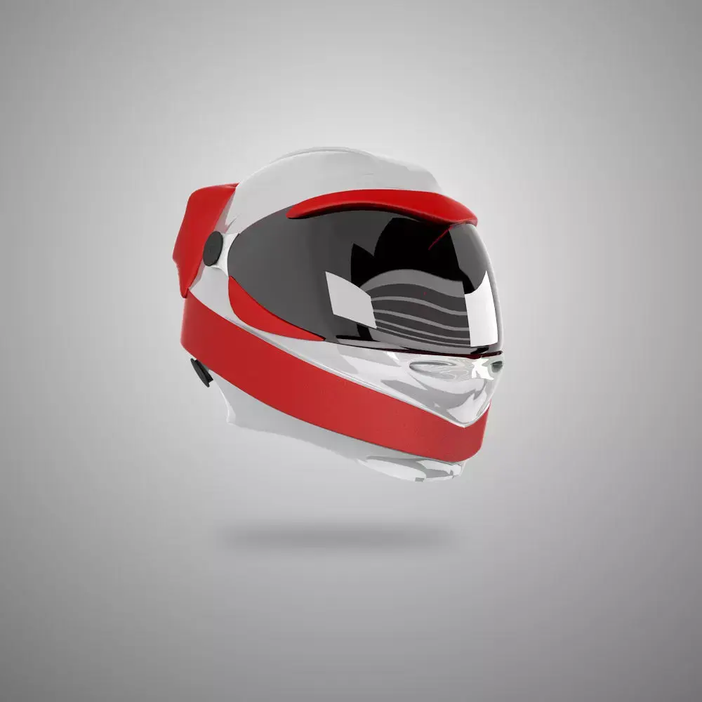 Helmet 3d motorcycle Low-poly 3D model