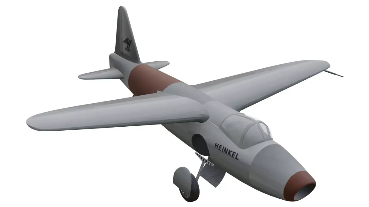 Heinkel He 178 Low-poly 3D model purchase