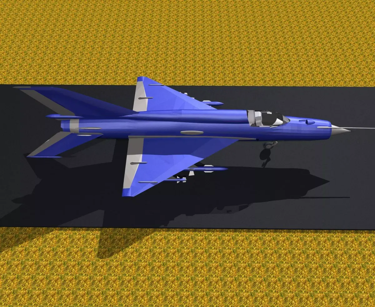 Fighter Plane-MiG-21 Free 3D model