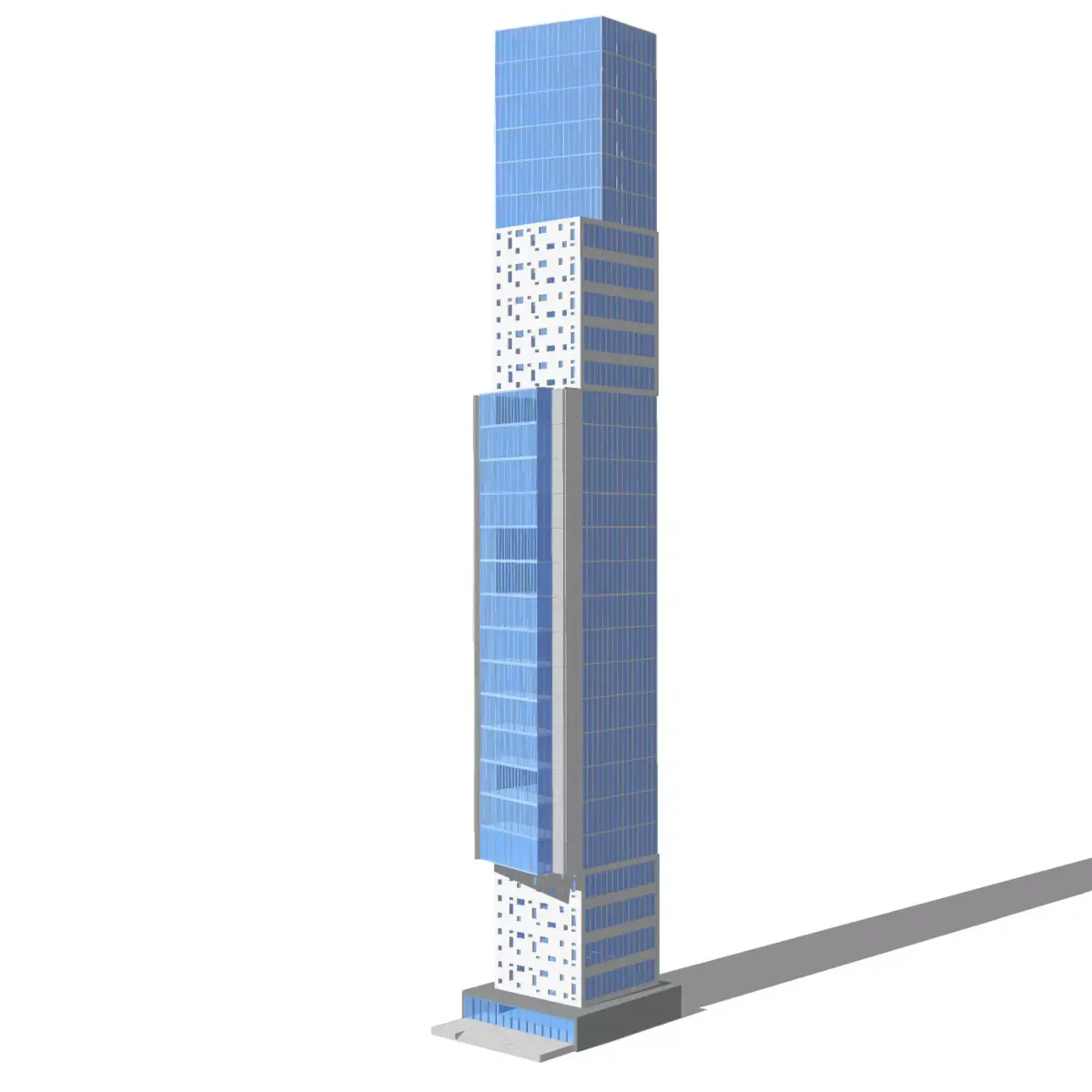 Commercial high-rise 01 3D model