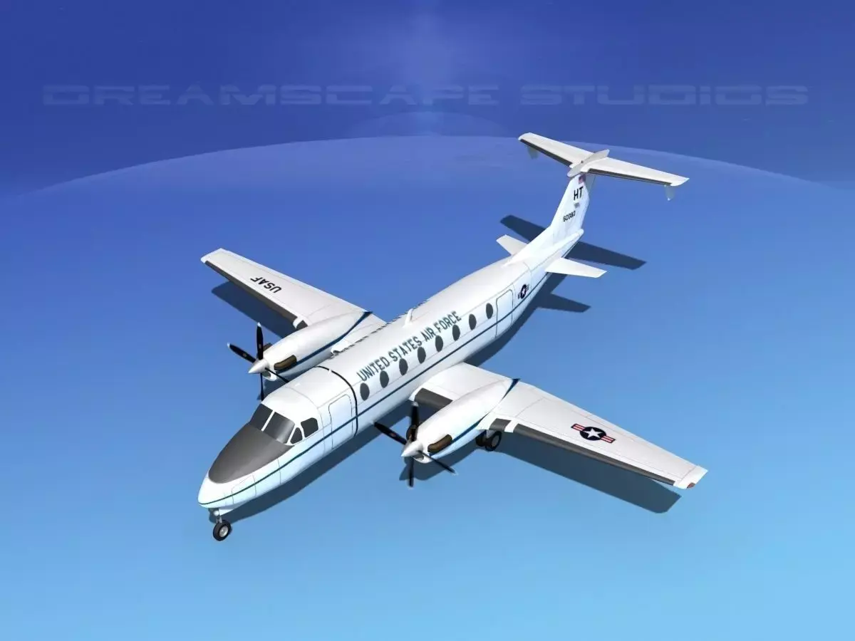 Beechcraft C-12J Huron  V03 USAF 3D model