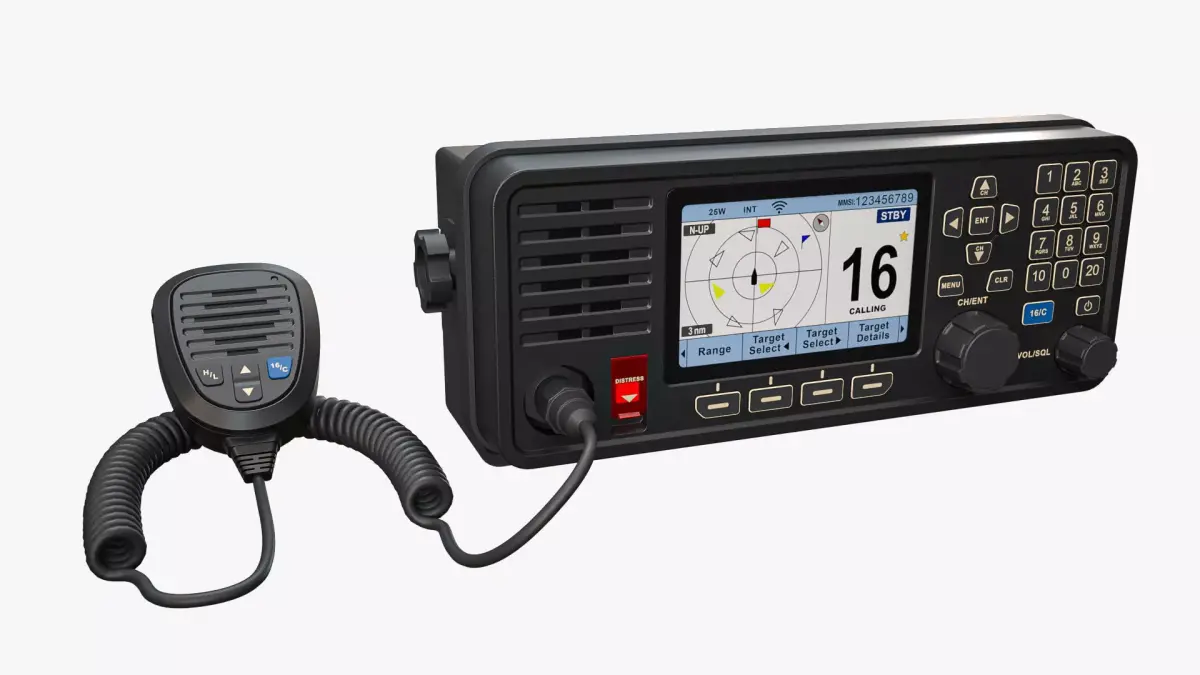 Fixed-Mount VHF Radio 3D model