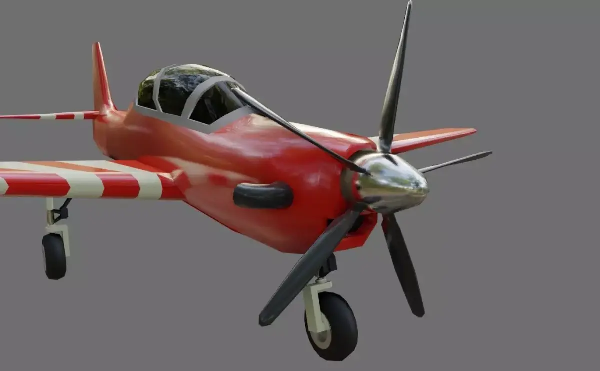Airplane EMB 312 Tucano A29 - Aviao 3D model