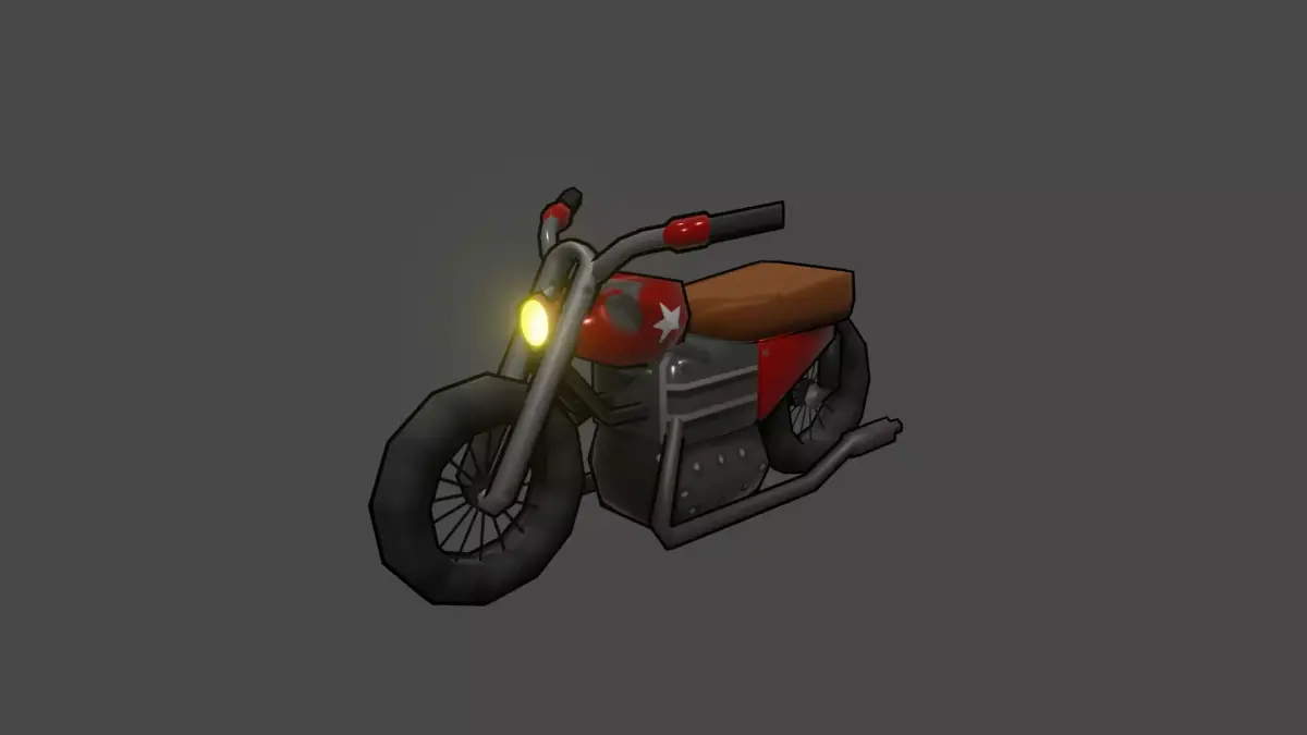 3D MOTORCYCLE Low-poly 3D model