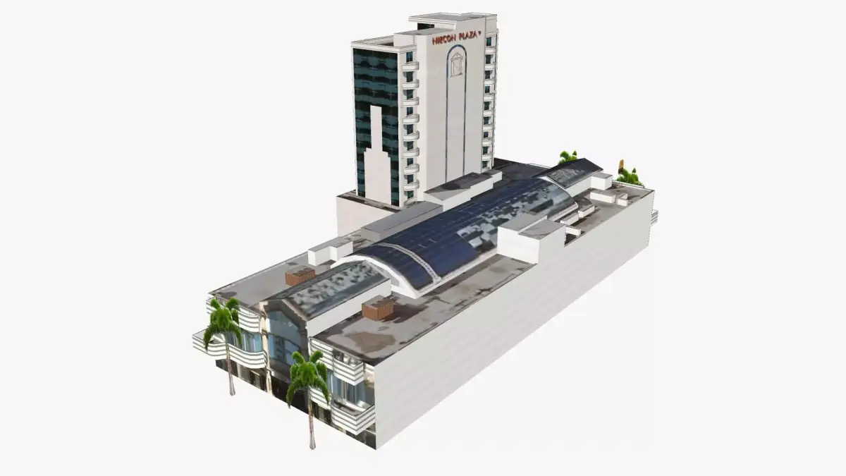Niecon Plaza Low-poly 3D model
