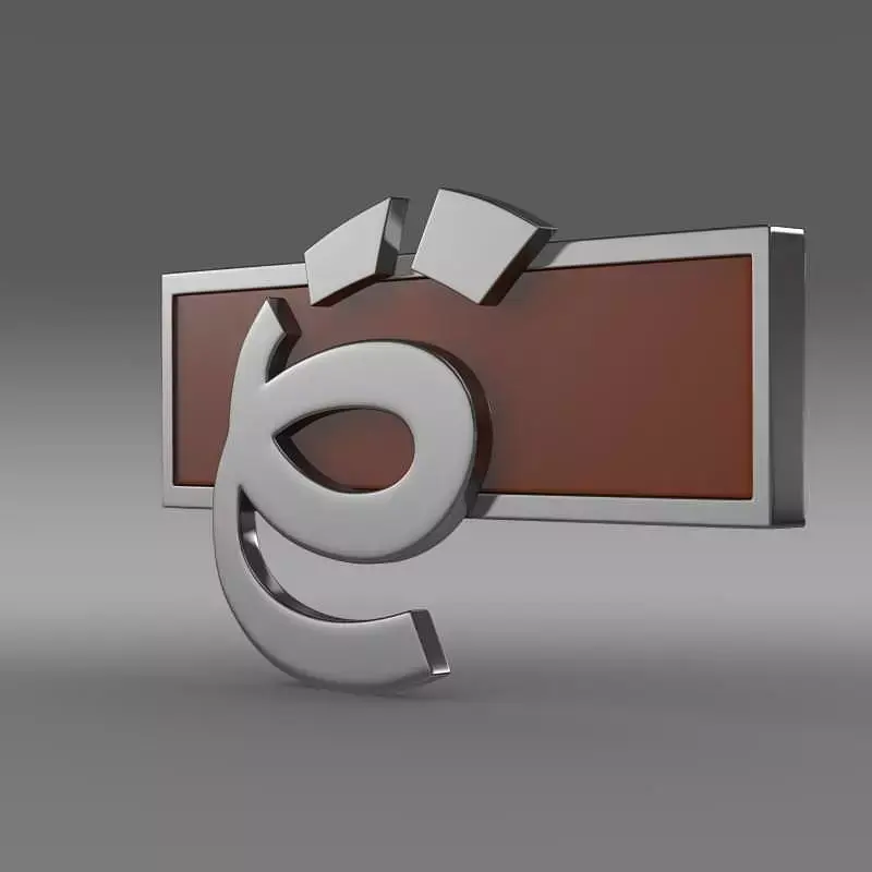 Yo mobile Logo 3D model