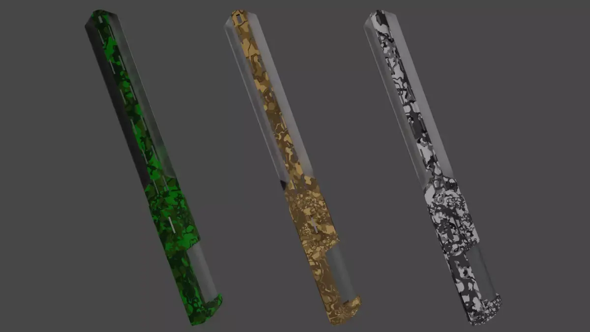 sword with tank barrel Free 3D model