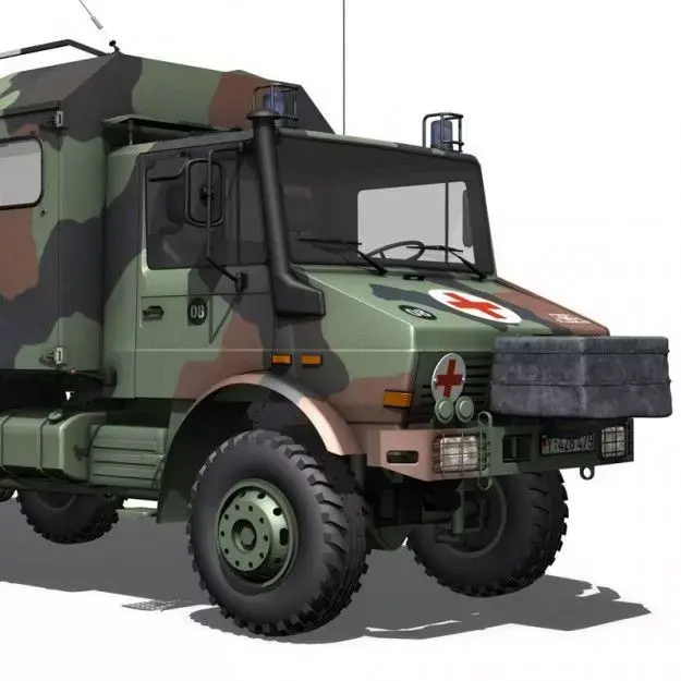 Mercedes Benz Unimog U1300L - Ambulance 3D model