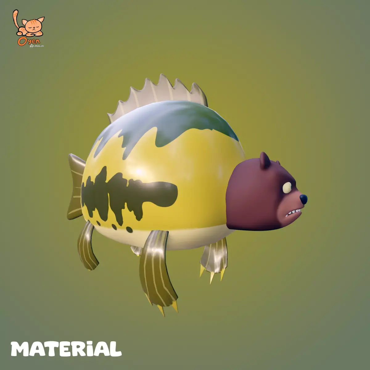 Sea Bear Spongebob Squarepants Low-poly 3D model