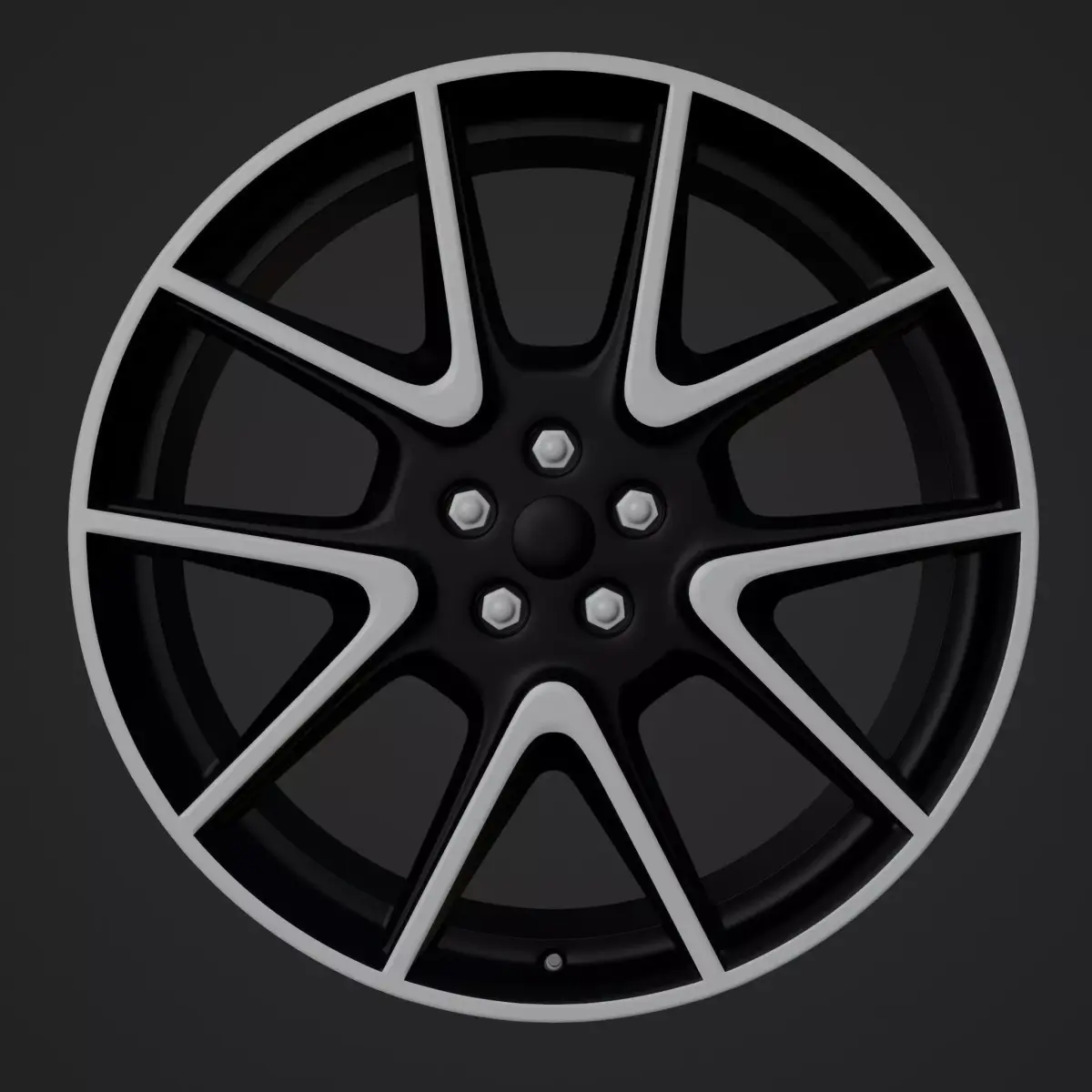 Range Rover 21in Wheels Low-poly 3D model
