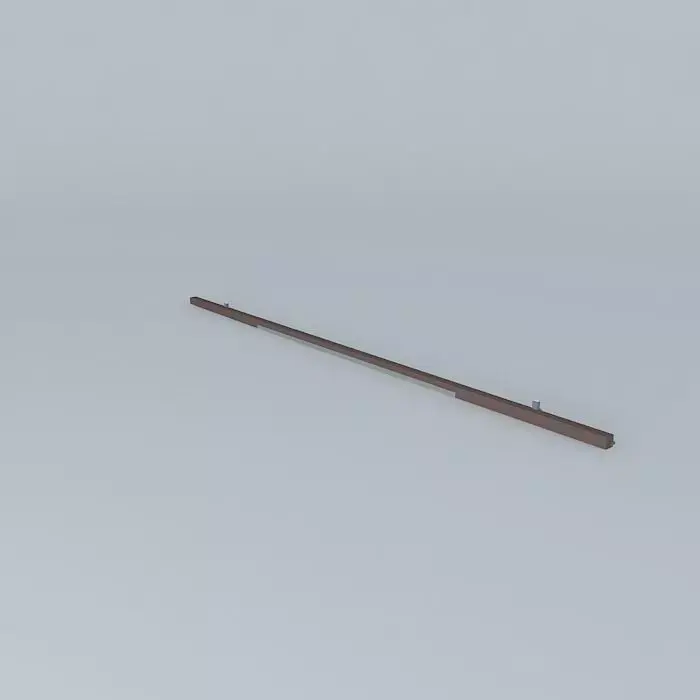 Intercontinental maglev track line- switch Free 3D model