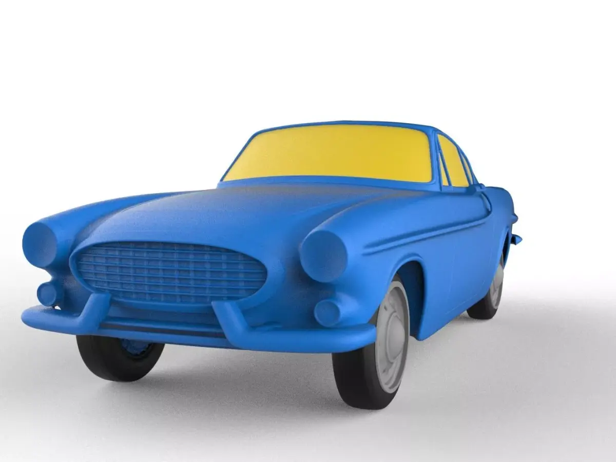 Volvo P1800 1964 Classic Car 3D print model